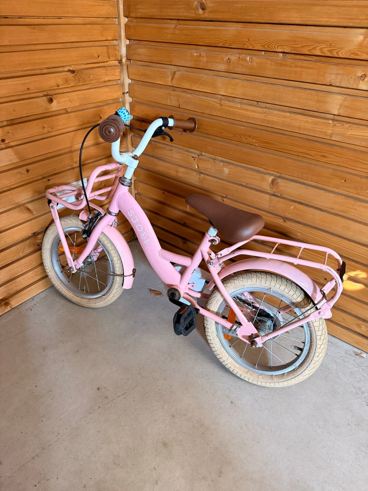 Roze kinderfiets 14 inch - Zo goed als nieuw, Ophalen, Zo goed als nieuw, Minder dan 16 inch