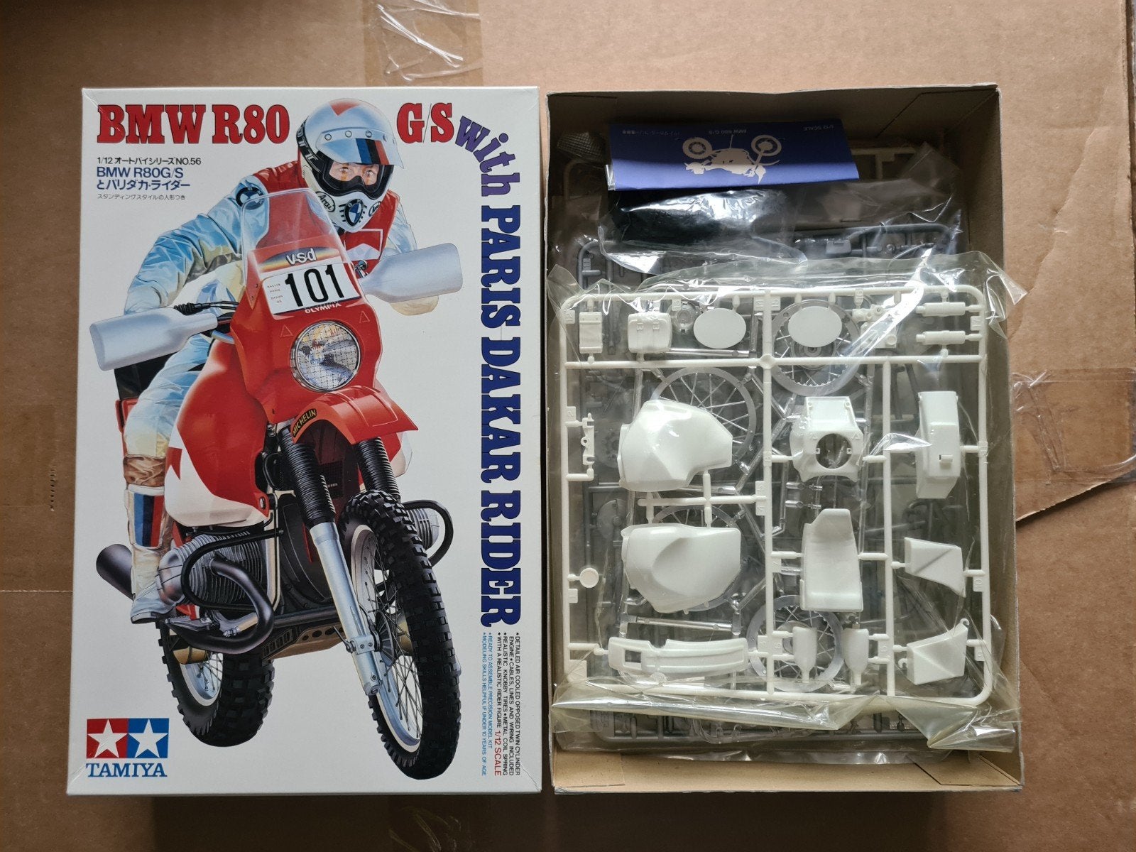 Tamiya BMW R80 GS Paris Dakar 1/12, nieuw in doos, Auto, Groter dan 1:32, Nieuw, Ophalen of Verzenden