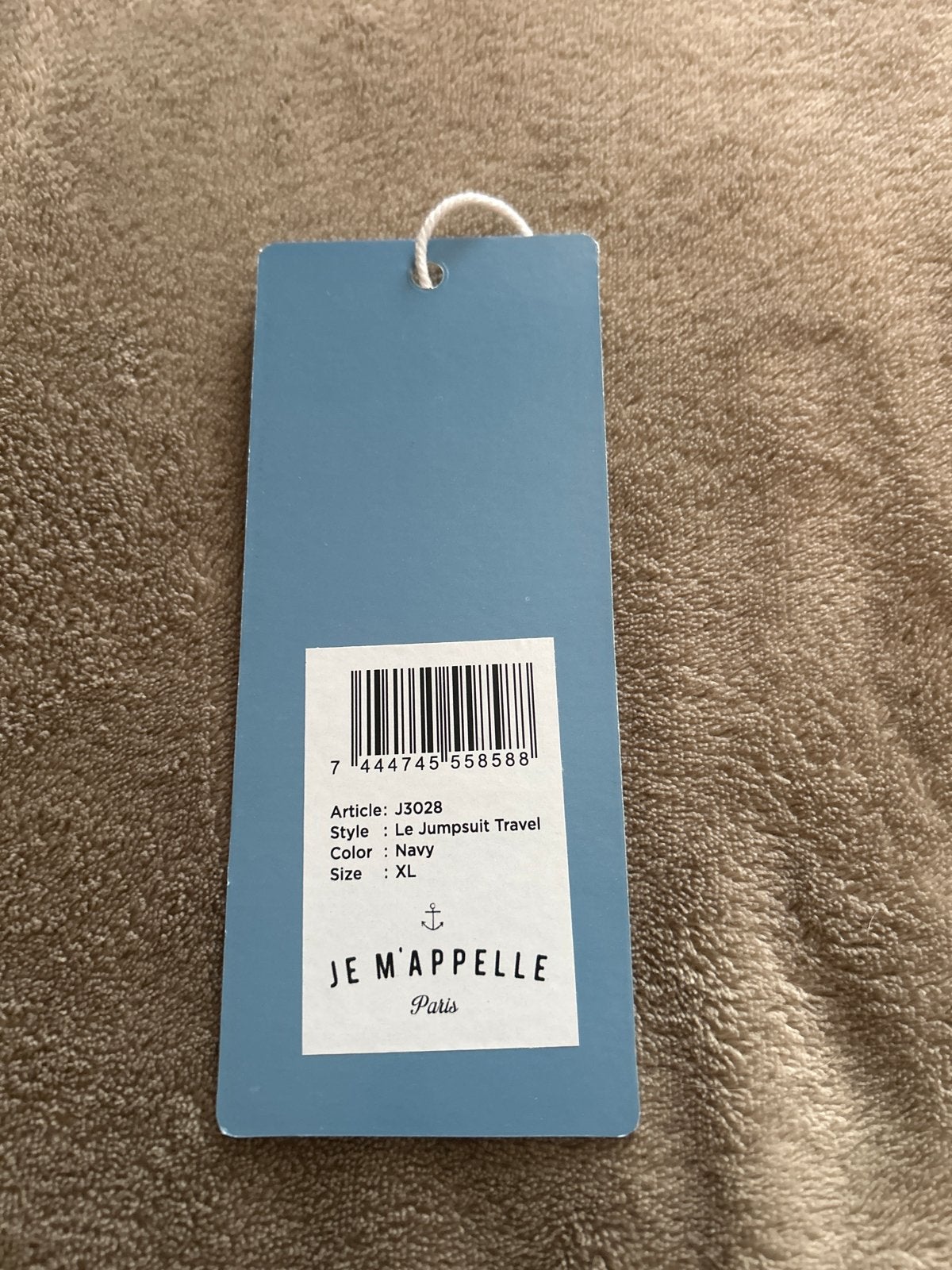 Jumpsuit travelstof navy blauw mt L/xl - zgan Je M’appelle, Ophalen of Verzenden, Zo goed als nieuw, Maat 42/44 (L), Blauw