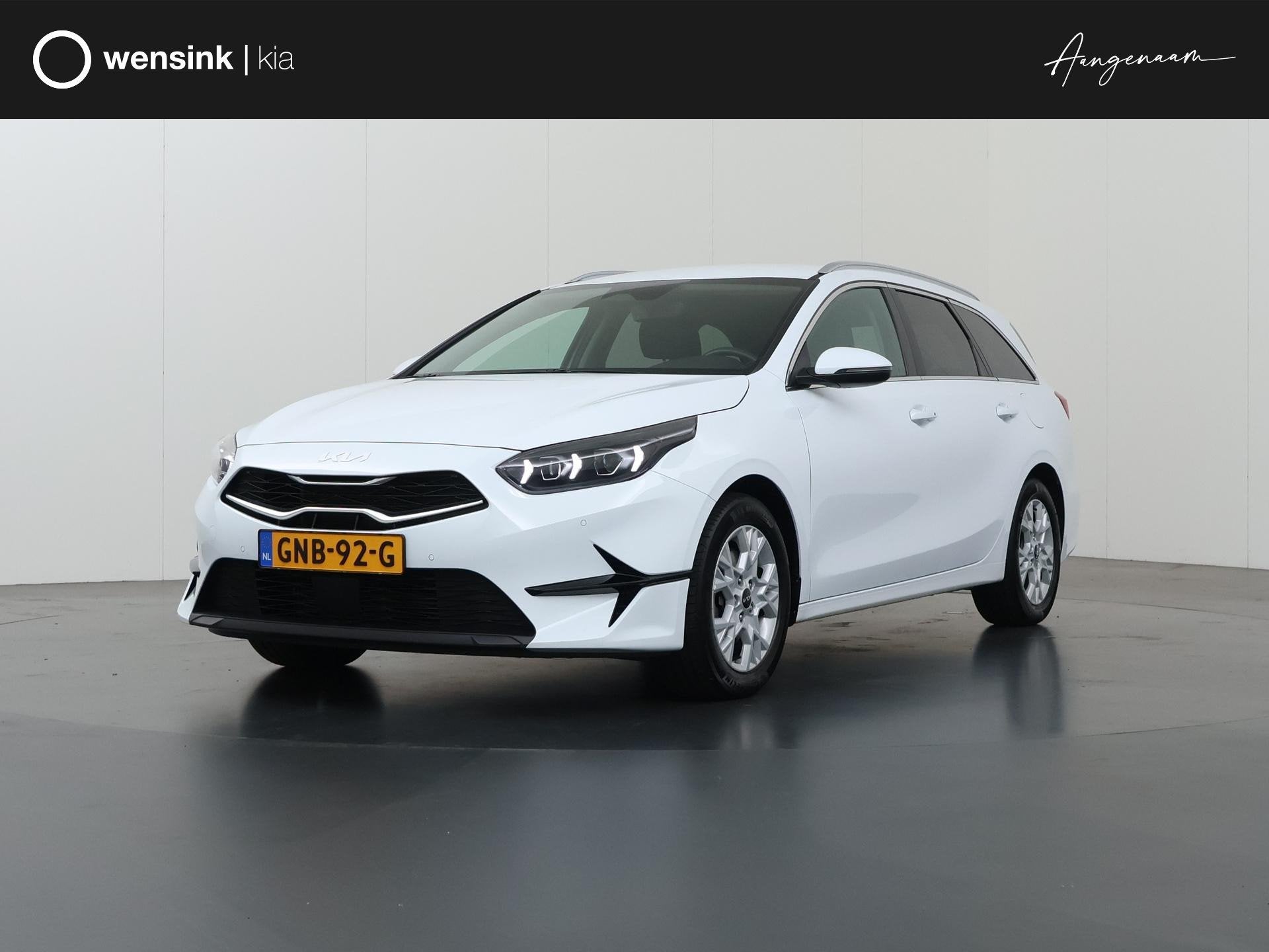 Kia Ceed Sportswagon 1.0 T-GDi DynamicPlusLine | Stoel/Stuur, Auto's, Voorwielaandrijving, Euro 6, Leder en Stof, Wit