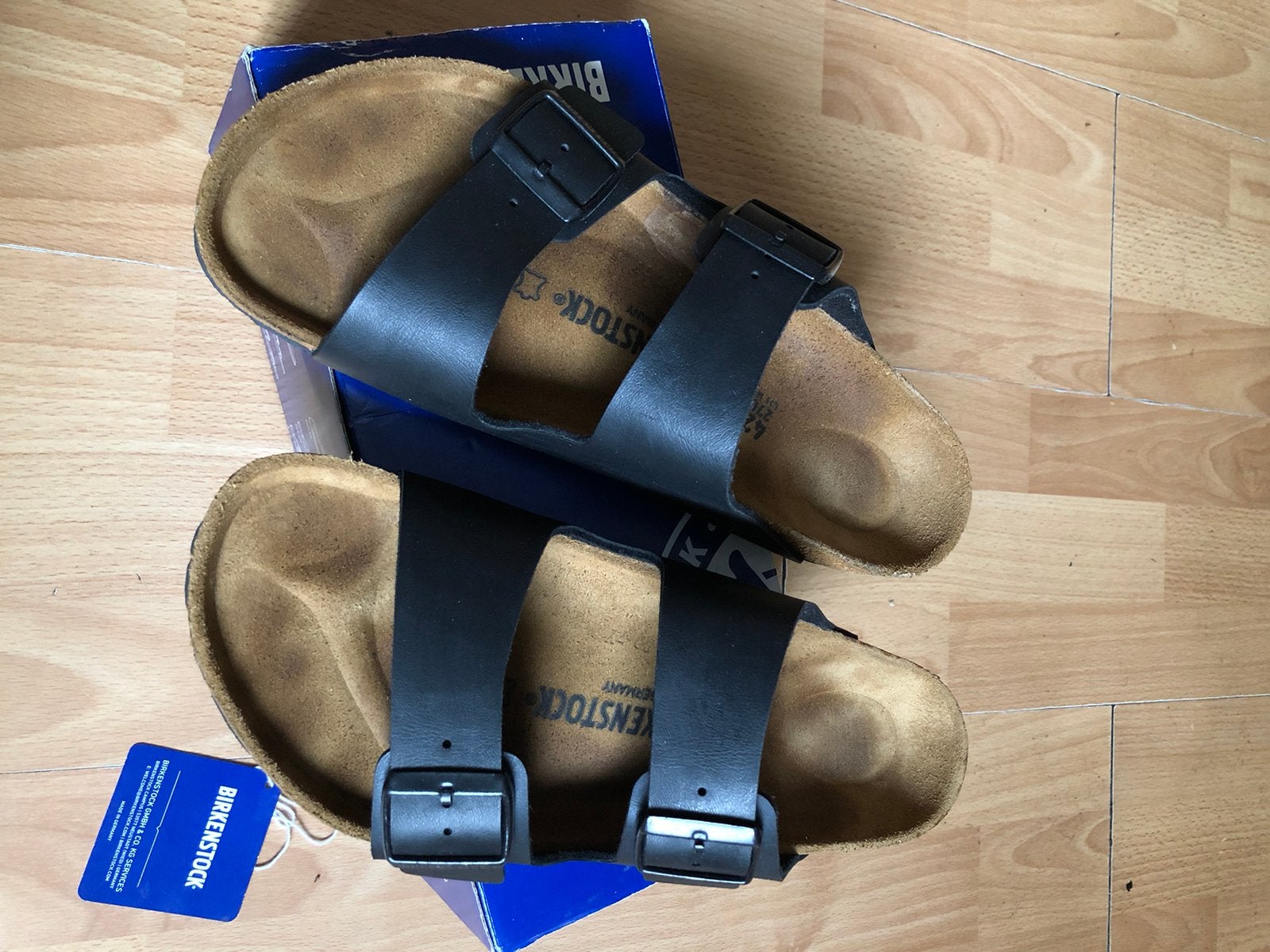 Birkenstock Maat 42 Origineel Heren, Ophalen of Verzenden, Zo goed als nieuw, Zwart