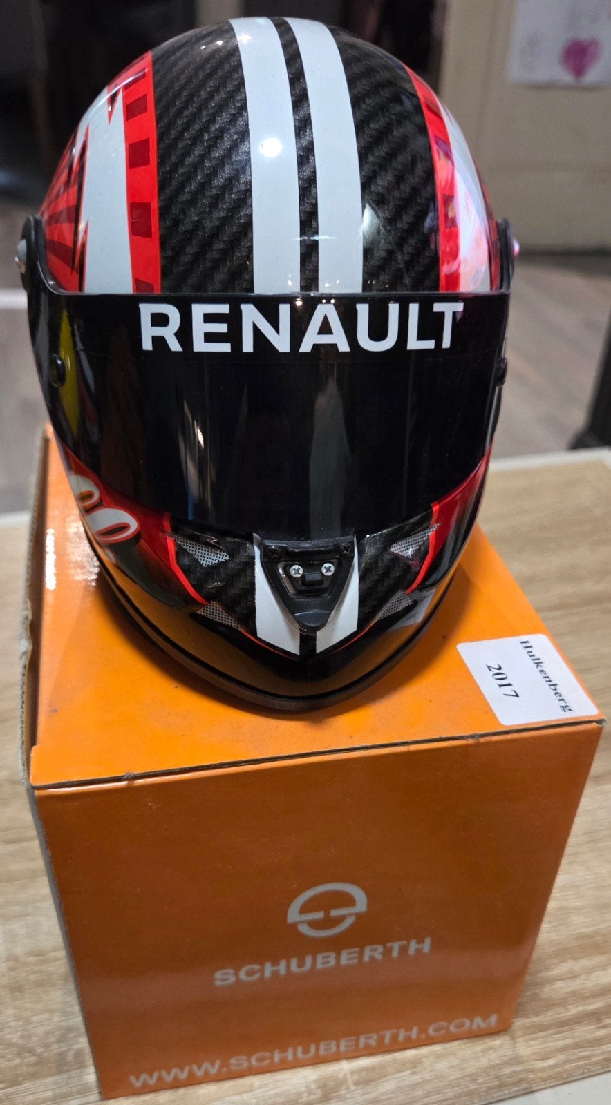 Renault 2017 1:2 helm Nico Hulkenberg #27, Ophalen of Verzenden, Zo goed als nieuw, Formule 1