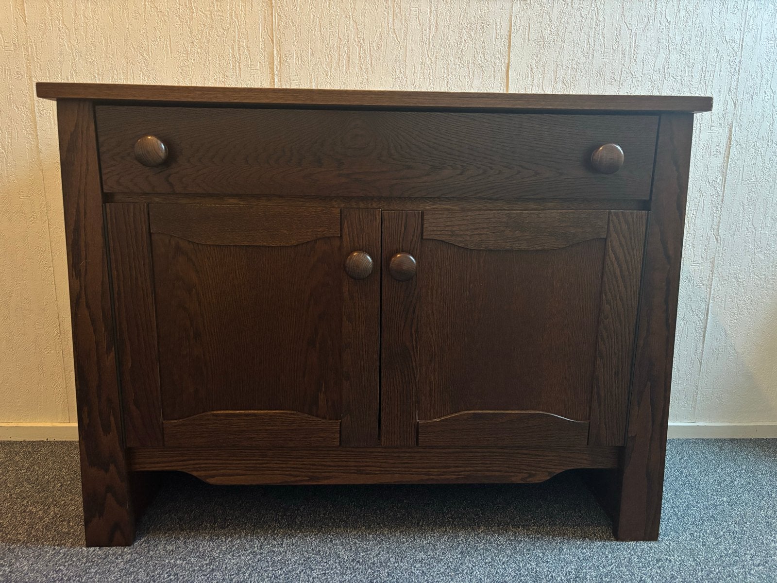Eiken dressoir / commode met lade en deuren, Ophalen