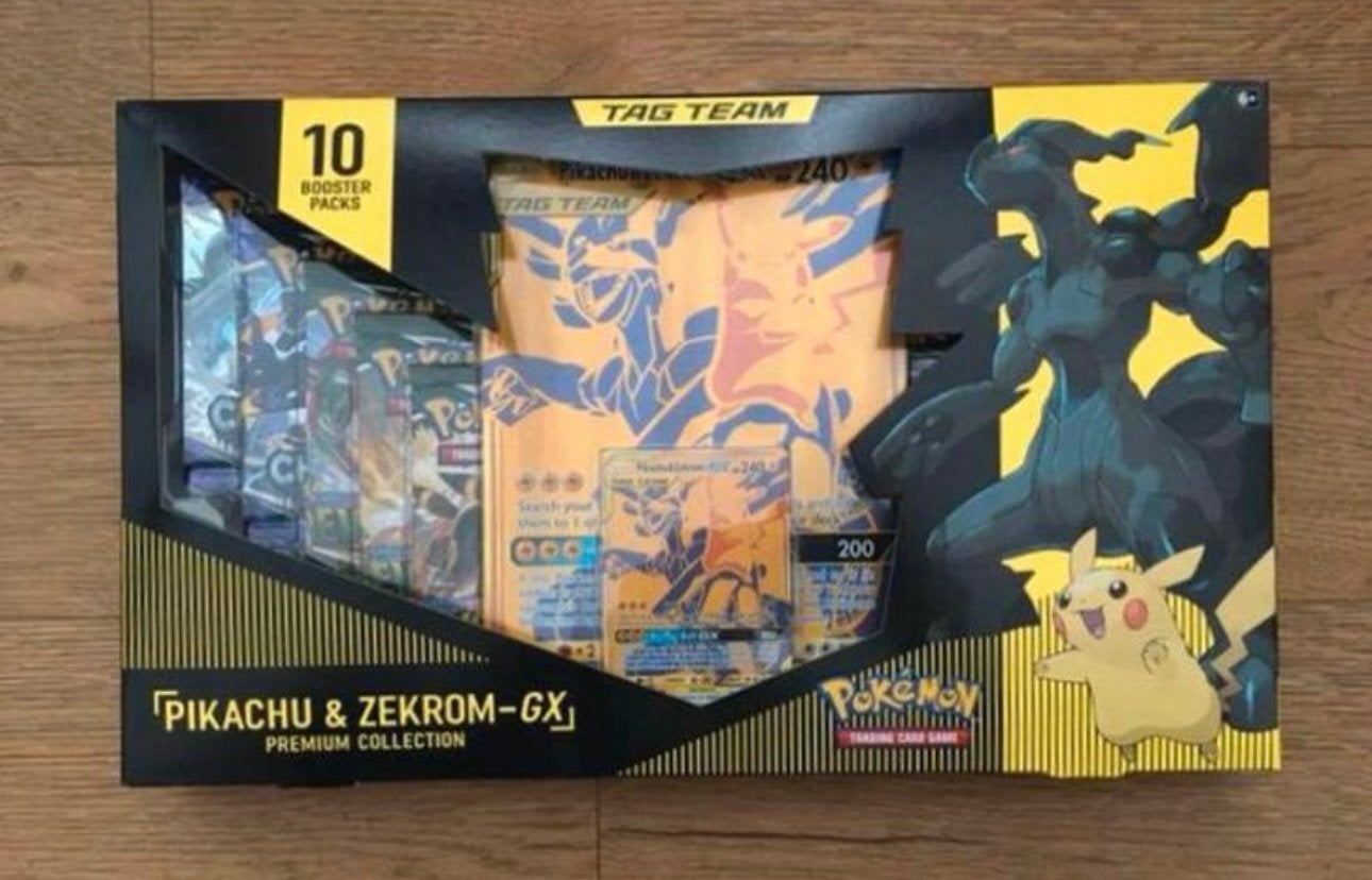 Pikachu & Zekrom GX Premium Collection Box - Nieuw, Ophalen of Verzenden, Nieuw, Overige typen
