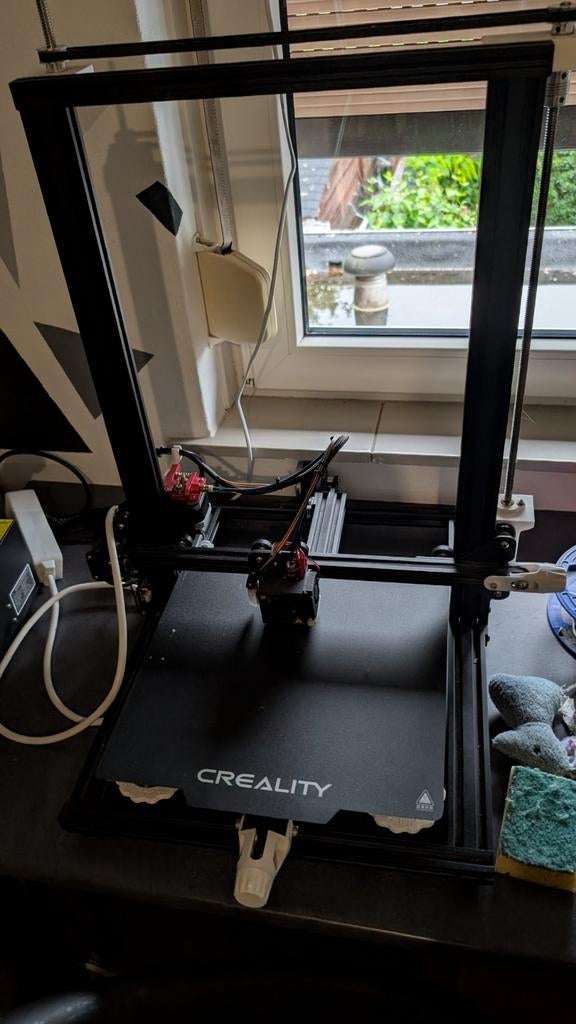 Creality Ender 3 S1 3D-printer (voor onderdelen = defect), Computers en Software, 3D Printers, Niet werkend, Filament, Ophalen of Verzenden