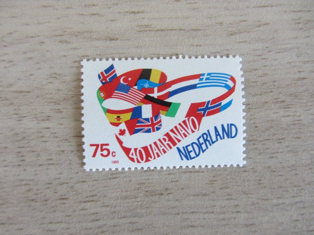 Nederland 1989 40 jaar NAVO Postzegel, Ophalen of Verzenden, Na 1940, Postfris