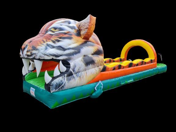Te koop mooie nieuwe buikglijbaan springkussen tijger 10 m, Hobby en Vrije tijd, Ophalen of Verzenden, Nieuw, Verjaardag