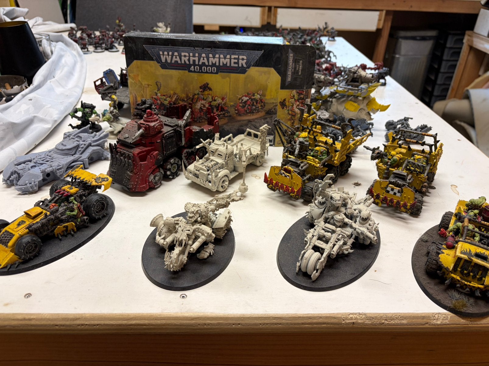 Gigantisch Warhammer 40k Orks Leger, Hobby en Vrije tijd, Wargaming, Gebruikt, Figuurtje(s), Ophalen of Verzenden, Warhammer 40000