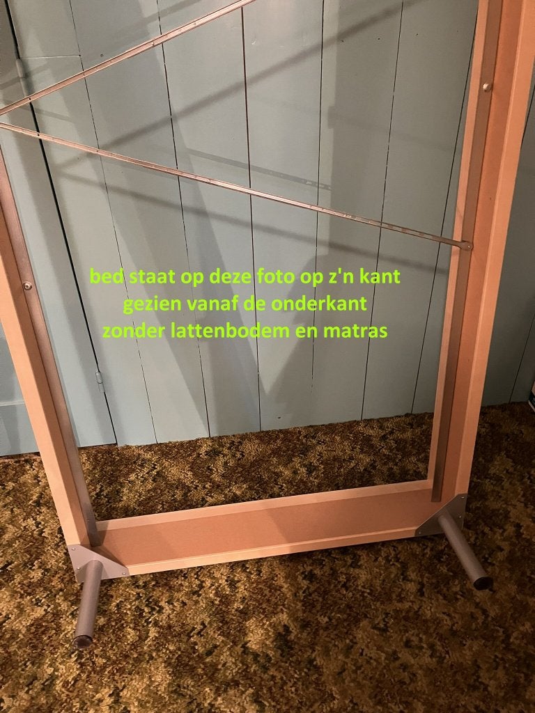 Bed 90 x 200 cm met lattenbodem en matras, Ophalen, Gebruikt, 90 cm, Eenpersoons