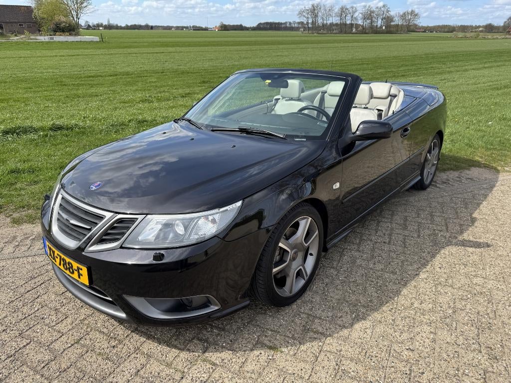 Saab 9-3 Cabrio 2.0T Vector (Aero), Auto's, Saab, Beige, 4 cilinders, Cabriolet, 4 stoelen