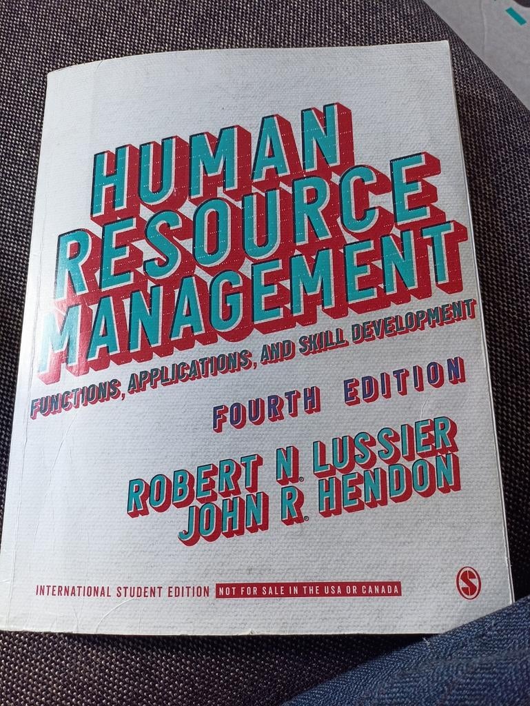 Human resource Management, Ophalen of Verzenden, Zo goed als nieuw