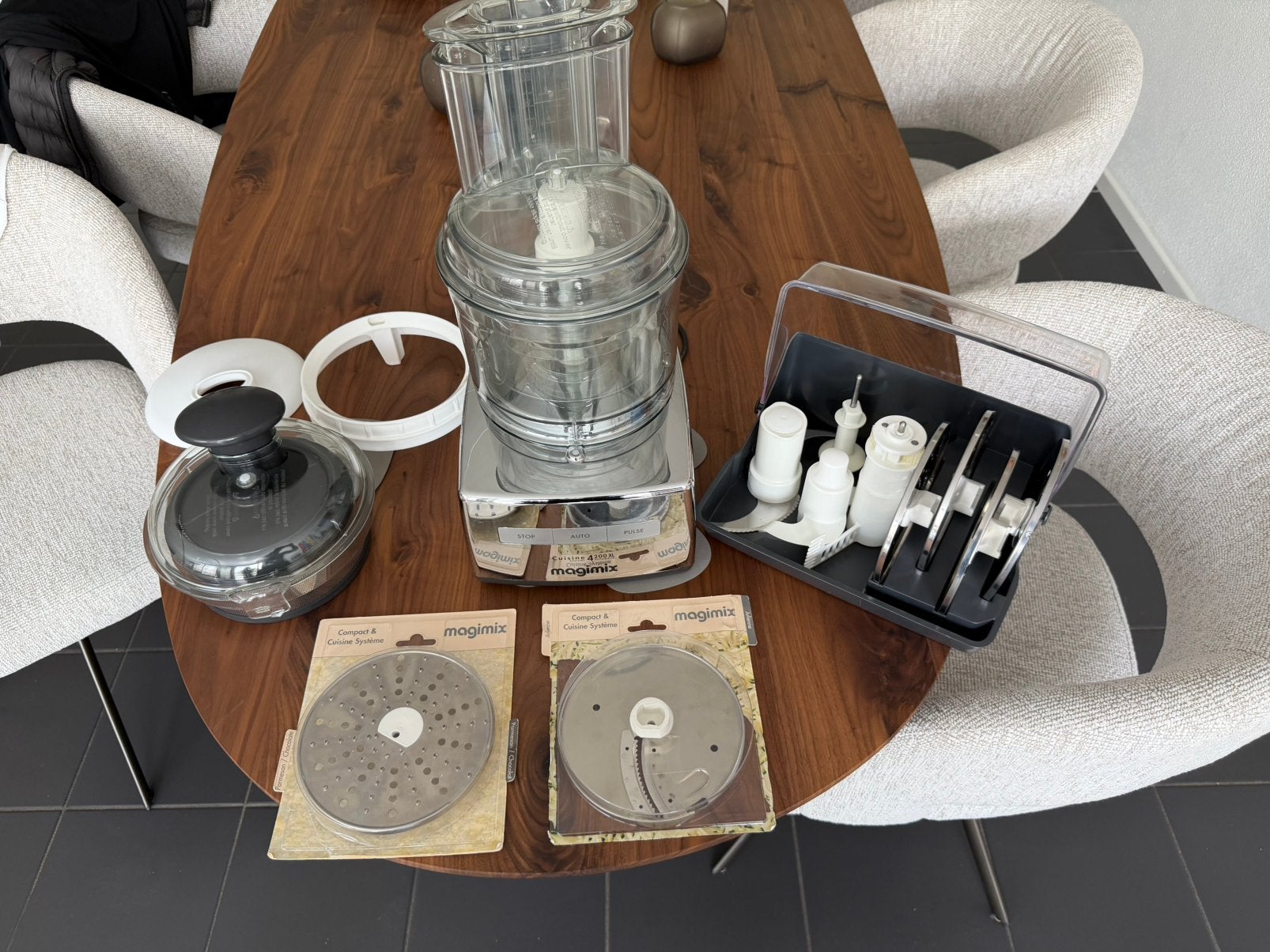 Magimix Cuisine Système 4200 XL Zeer complete set Topstaat, Witgoed en Apparatuur, Keukenmixers, Ophalen, Zo goed als nieuw, 3 snelheden of meer