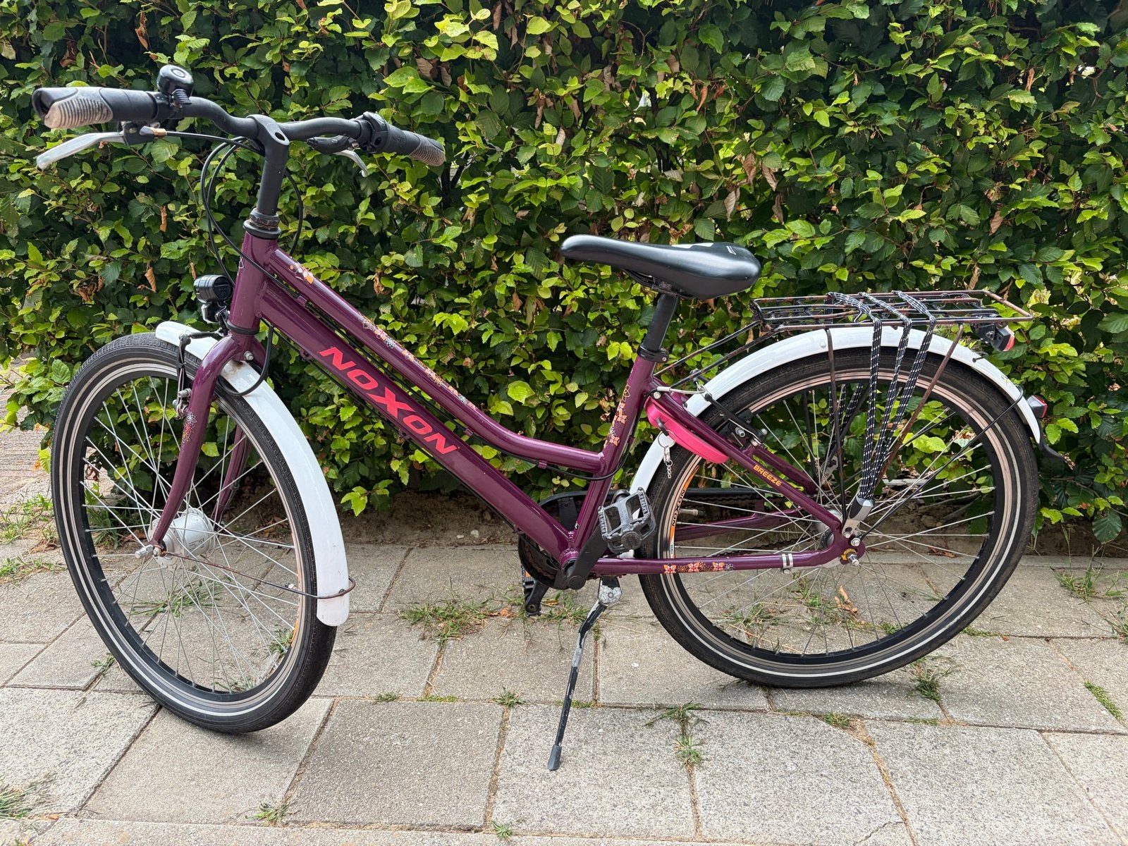 Noxon Kinderfiets 26 inch - Paars met 3 versnellingen, Ophalen, Gebruikt, 26 inch of meer, Versnellingen