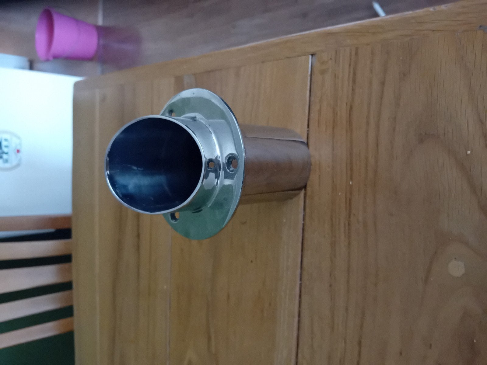 Uitlaat van een boot, Ophalen, Afvoer, Zo goed als nieuw, Rvs