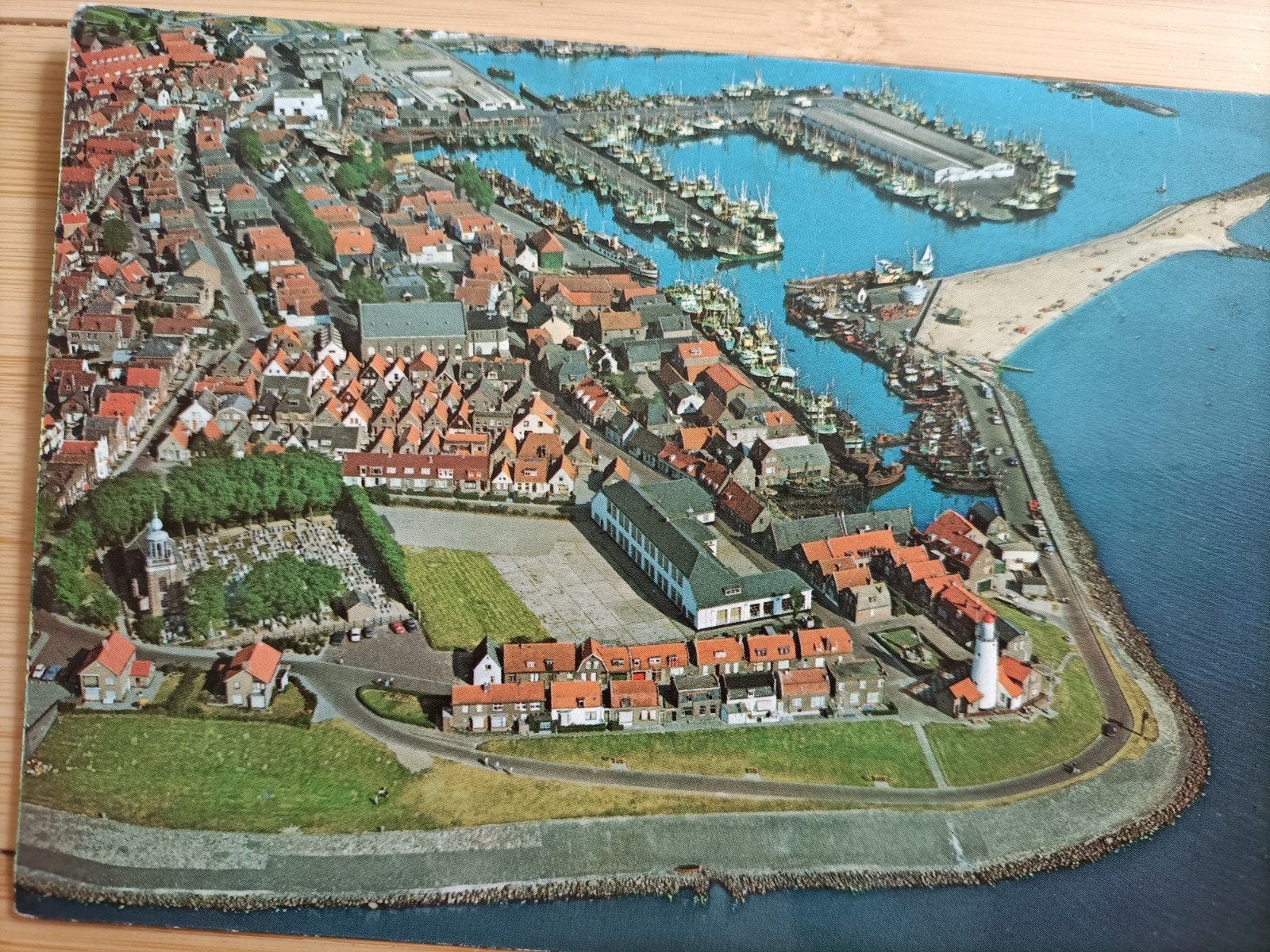Urk. luchtopname., Verzenden, 1960 tot 1980, Gelopen, Flevoland