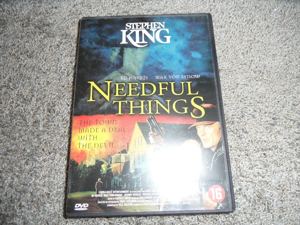 Originele DVD van Stephen King: Needful Things, Vanaf 16 jaar, Ophalen of Verzenden, Gebruikt, Bovennatuurlijke thriller