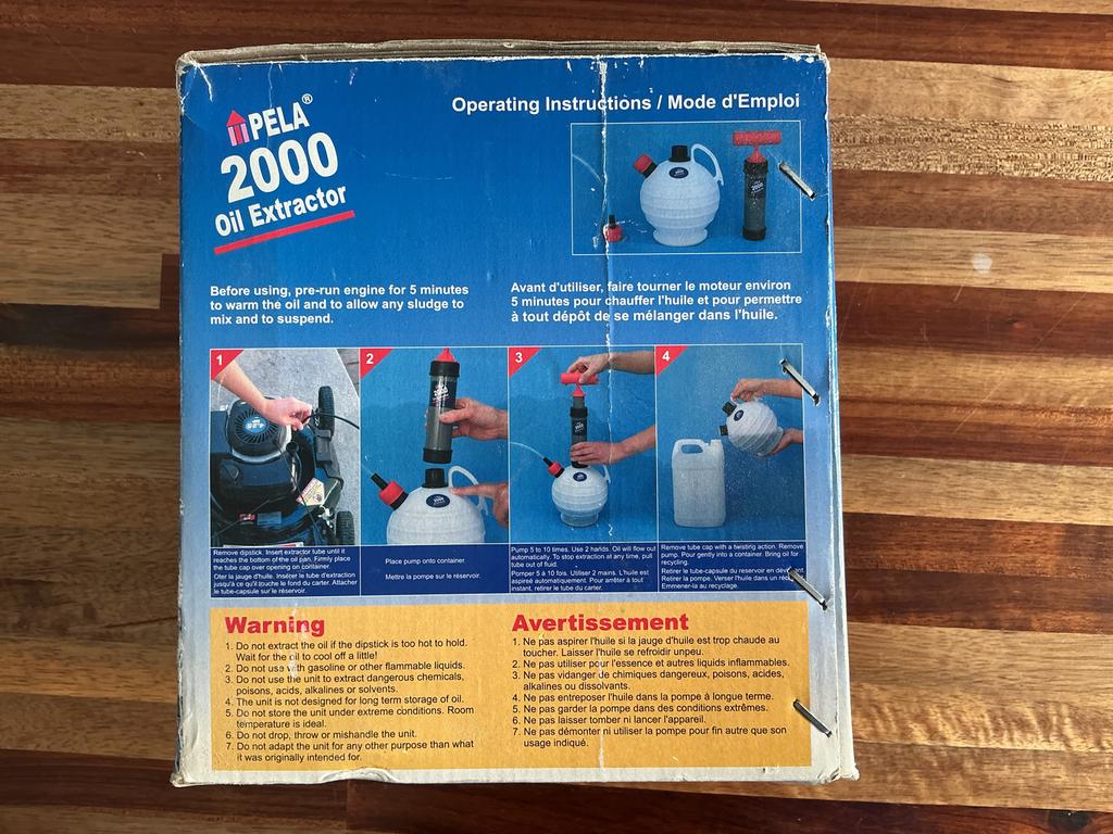 PELA 2000 Olie Extractor - Handige Oliepomp, Ophalen of Verzenden, Gebruikt