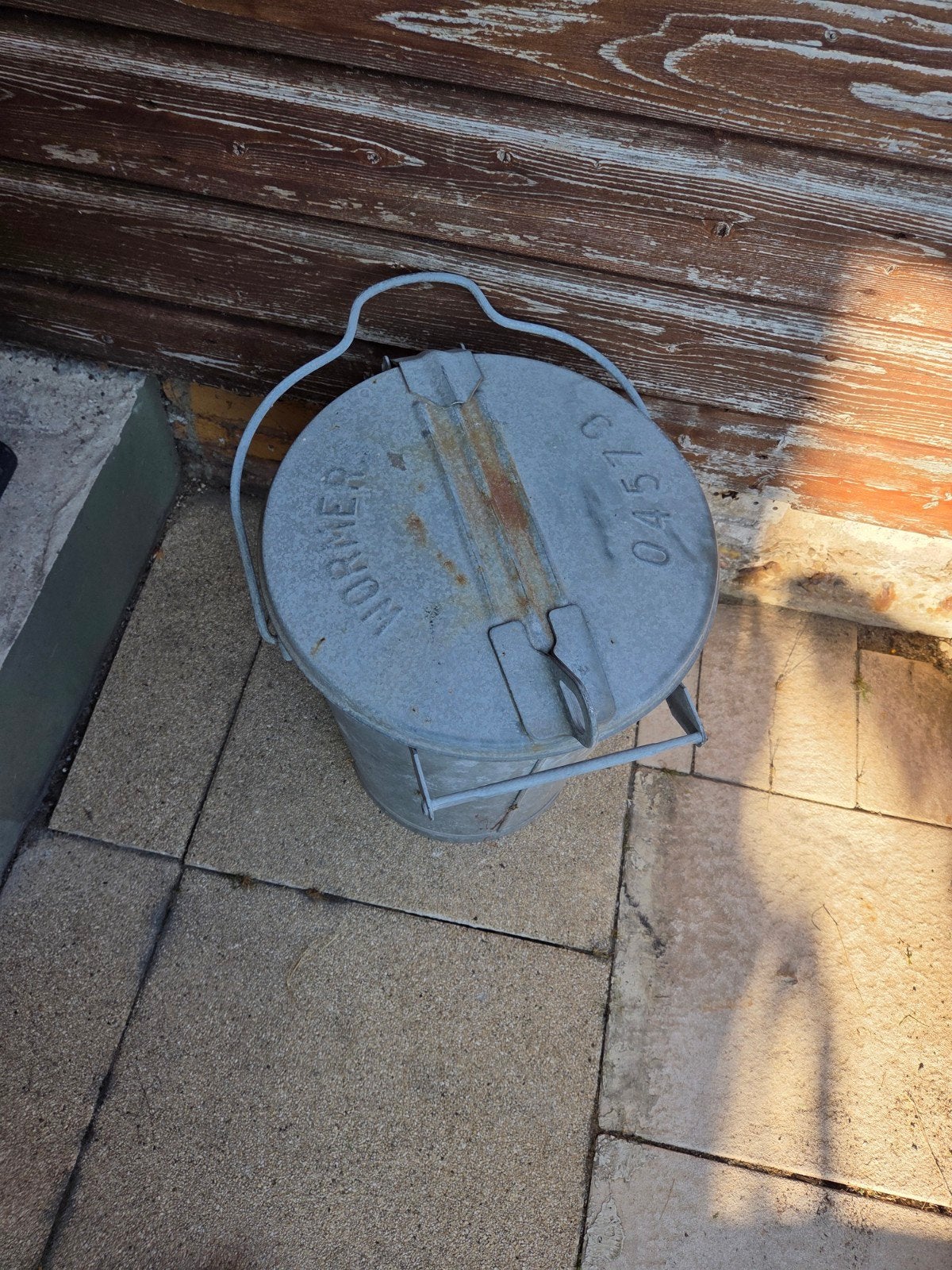 zinken vuilnisbak wormer, 40 liter of meer, Ophalen of Verzenden, Zo goed als nieuw, Overige materialen