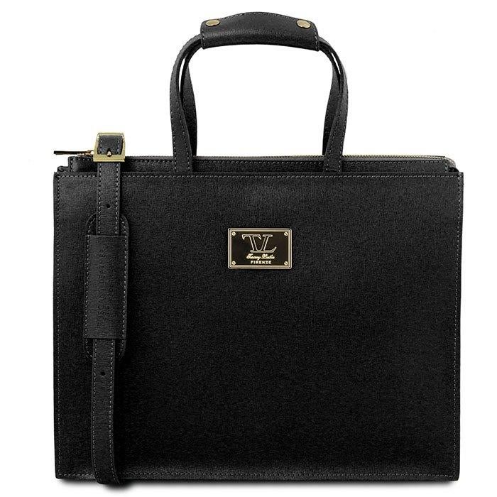 Tuscany Leather Palermo leren nieuwe zwarte laptoptas, Sieraden, Tassen en Uiterlijk, Tassen | Damestassen, Ophalen of Verzenden