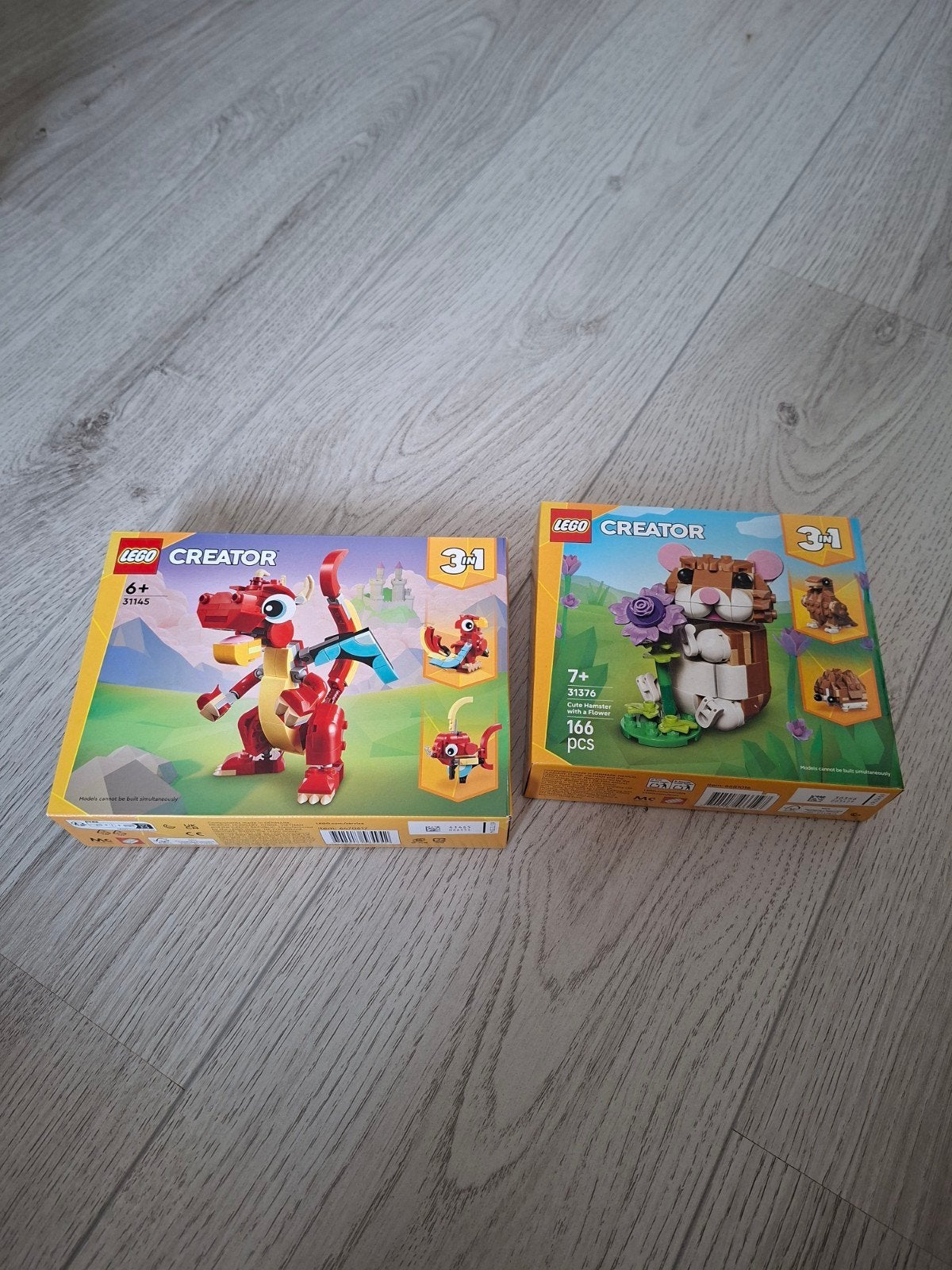 LEGO Creator 3-in-1 sets: Rode Draak en Hamster, Ophalen, Nieuw
