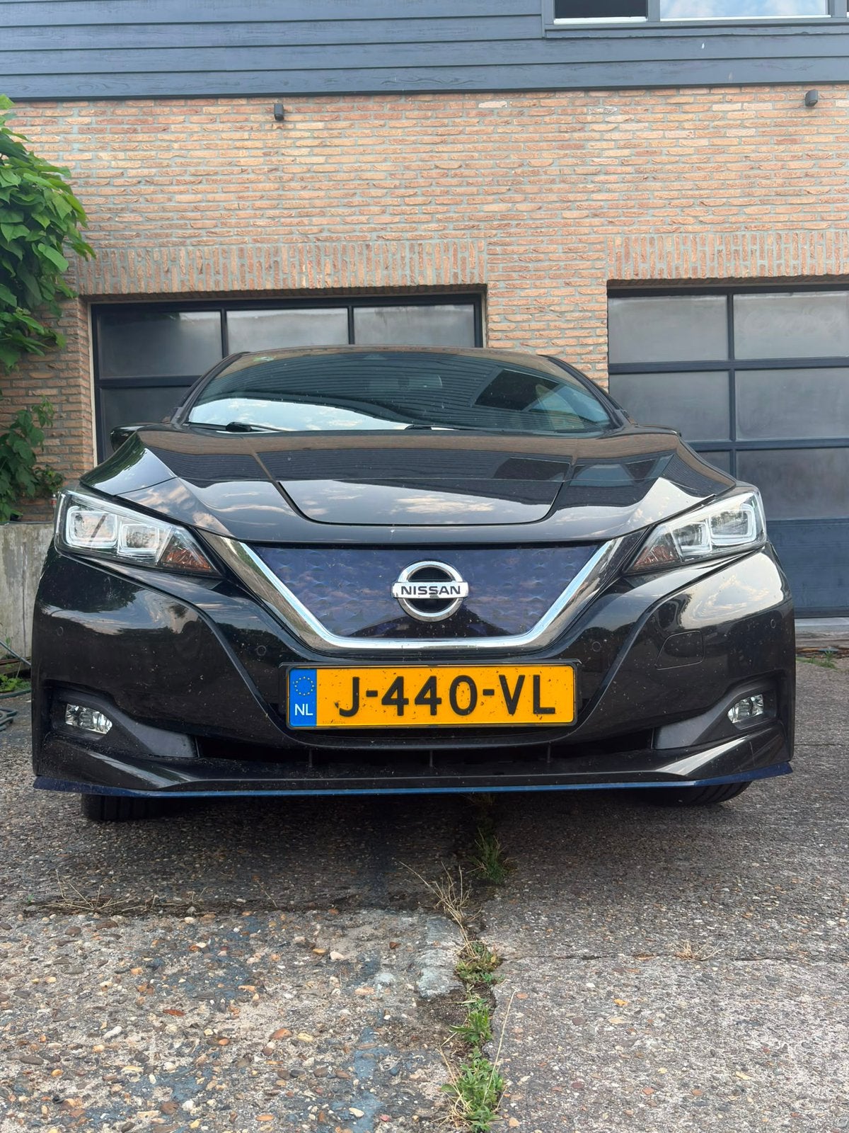 Nissan leaf 62kw tekna uitvoering, Auto's, Zwart, Leder, Elektrisch, Parkeerassistent