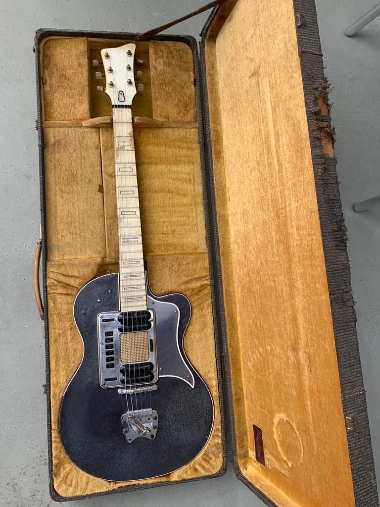 Hagstrom p46 deluxe 1961/1962, Muziek en Instrumenten, Ophalen, Gebruikt, Solid body, Overige merken