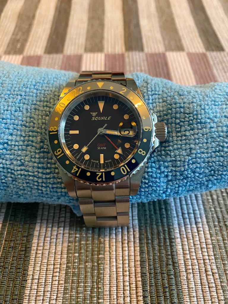 Squale 30 Atmos Tropic GMT Ceramic, Overige merken, Staal, Polshorloge, Ophalen of Verzenden
