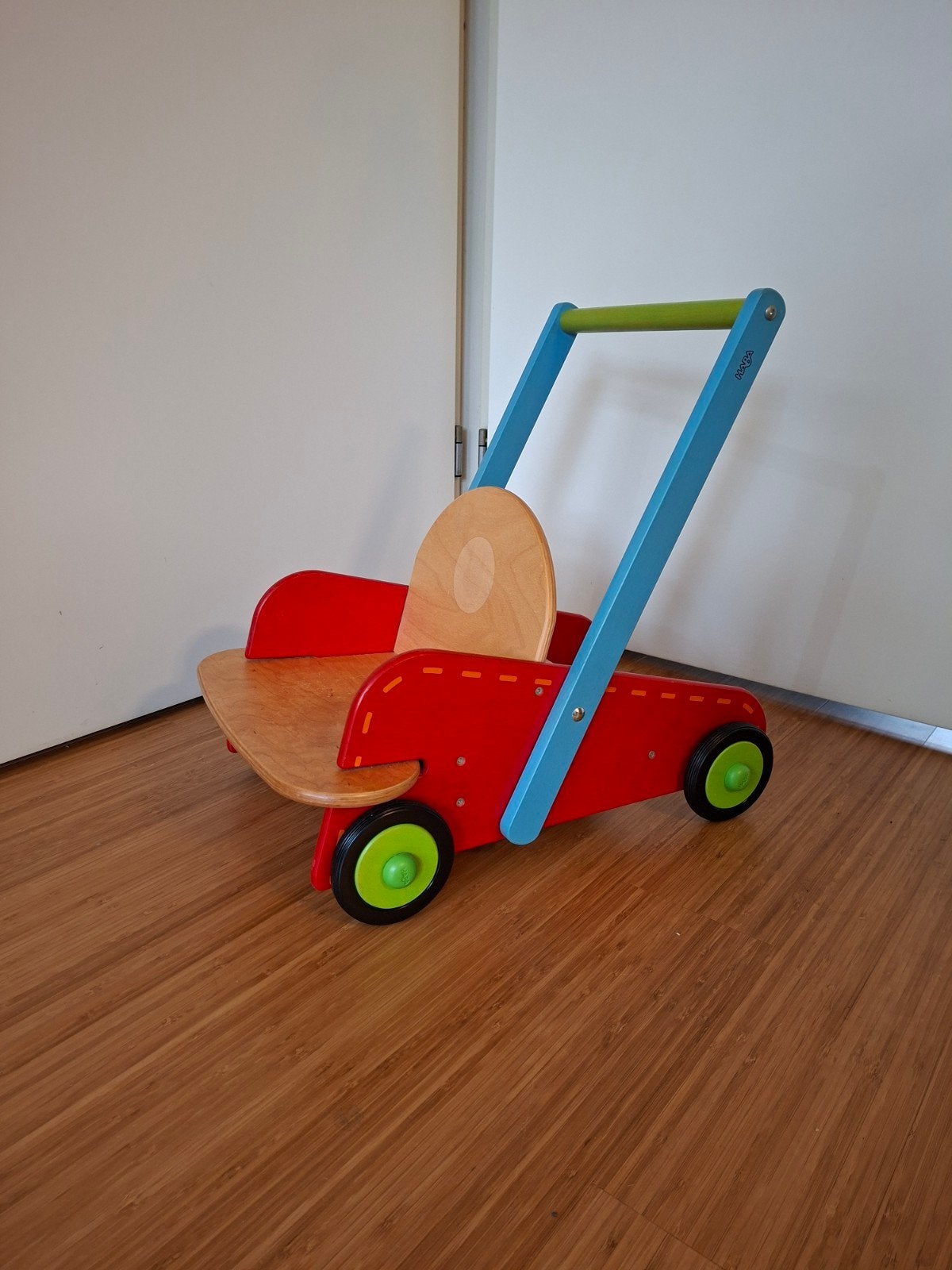 HABA Duwkarretje Loopkarretje, Ophalen, Gebruikt, Overige typen, Met wieltjes