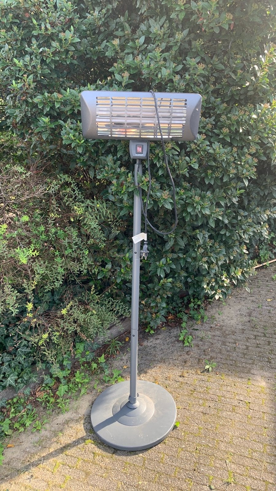 Eurom Elektrische terrasverwarmer op standaard, Ophalen of Verzenden, Gebruikt, Elektrisch, Vloer