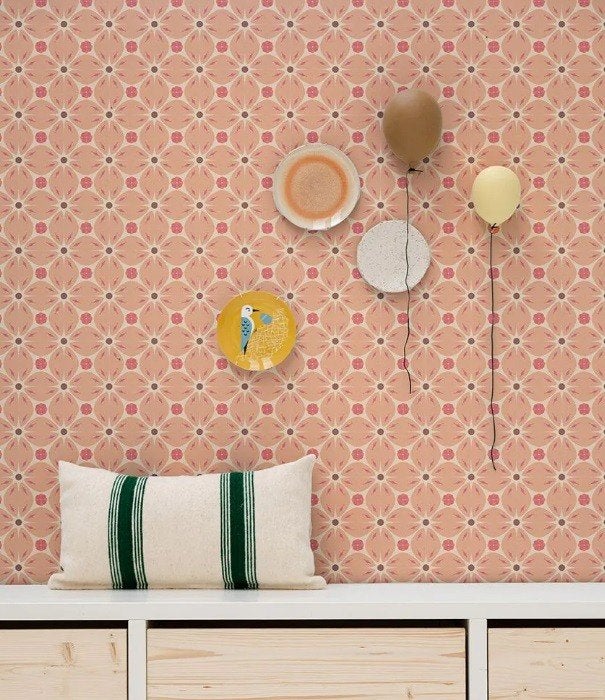 Kinderbehang Porto Zalm Bibelotte, Ophalen of Verzenden, Info@bibelotte.nl, 5 tot 10 m², Frankeneng 17c, 6716 AA Ede