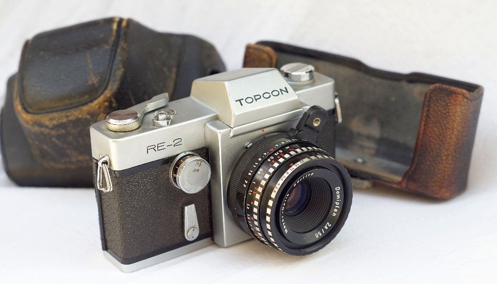 Tokyo Kogaku Topcon RE-2 body (Exa mount) met tas, Ophalen of Verzenden, Spiegelreflex, Overige Merken