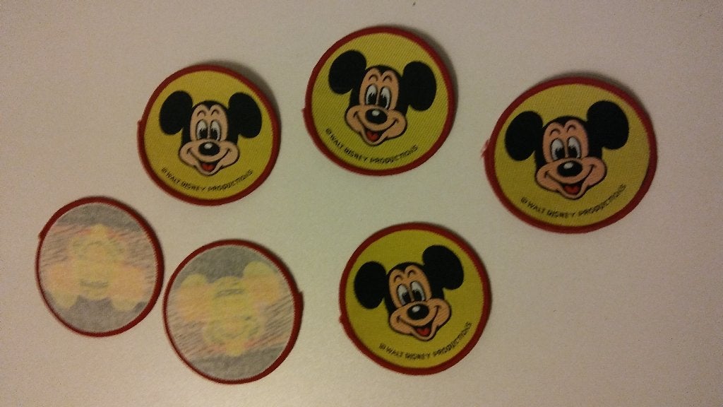 Mickey Mouse Walt Disney vintage kleding embleem patch, Ophalen of Verzenden, Nieuw, Overige typen