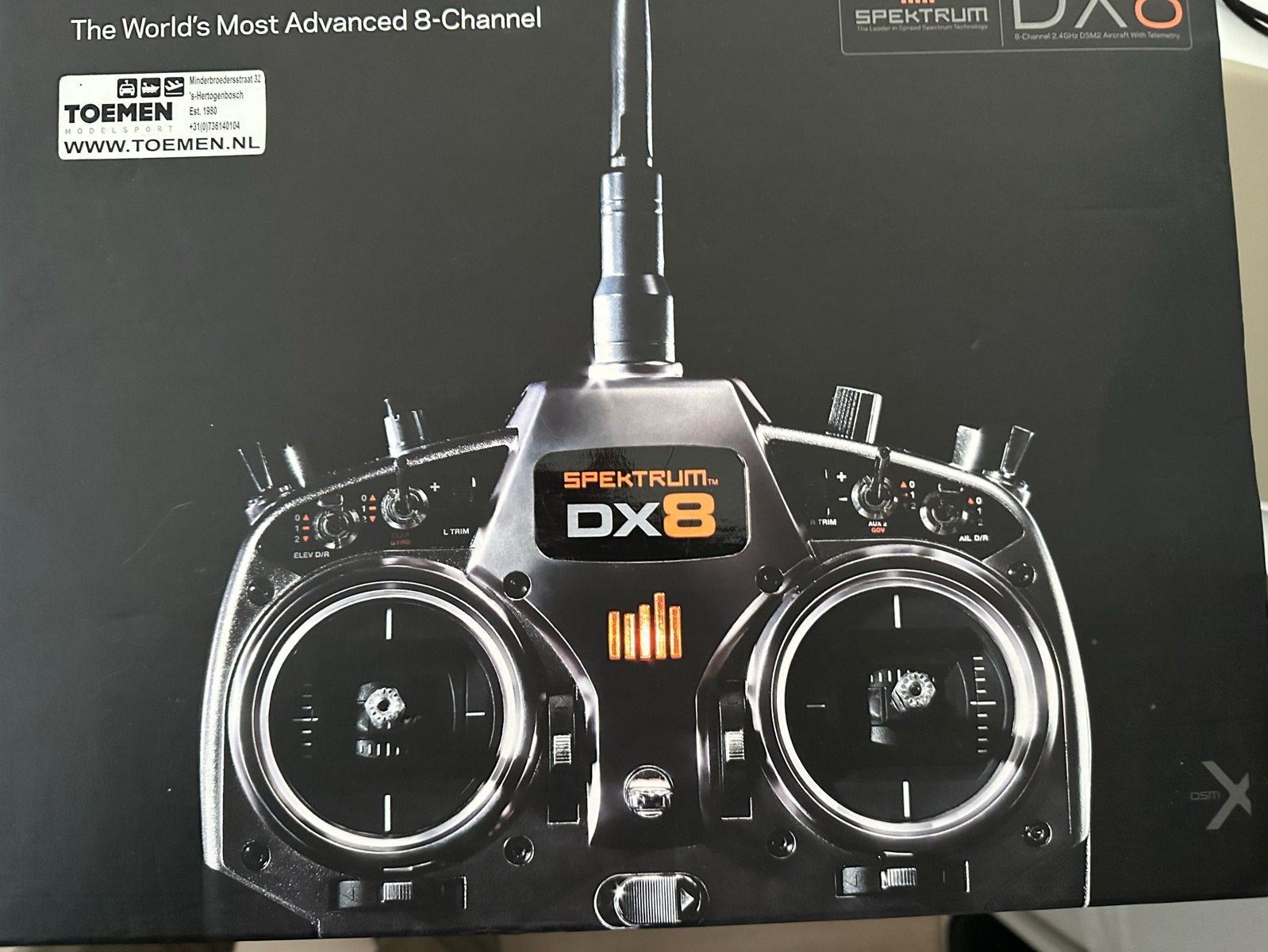 Spektrum DX8 afstandsbediening met AR8000 ontvanger, Ophalen of Verzenden, Zo goed als nieuw