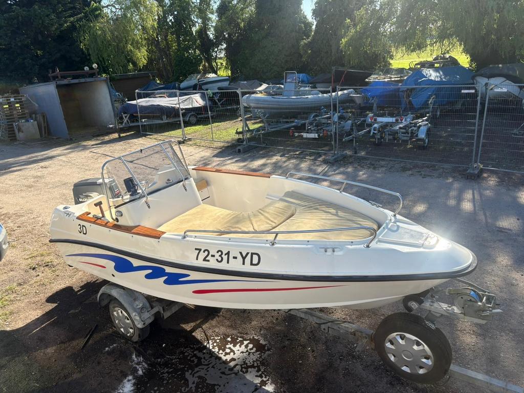 Elan 15sc - suzuki 65pk - inclusief trailer, 0 pk, Kussenset, Zo goed als nieuw, Polyester