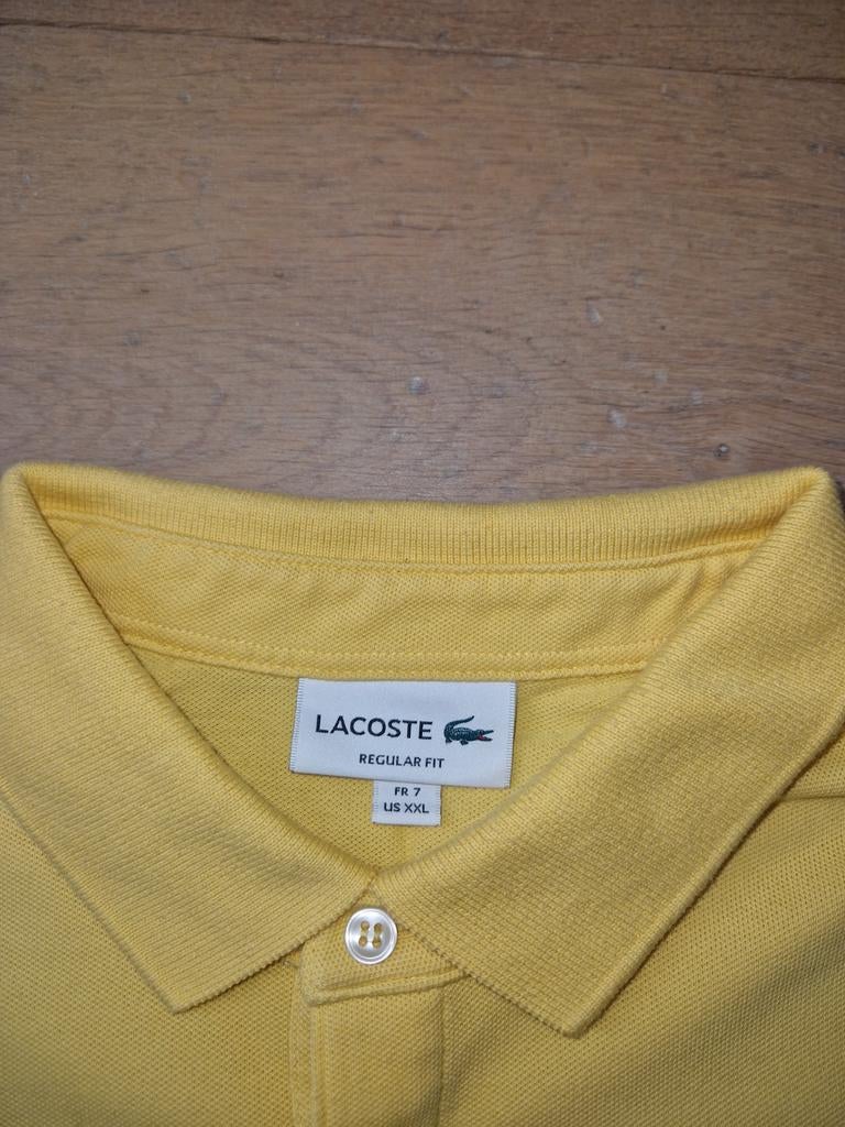 Lacoste Polo XXL Regular Fit - Zo goed als nieuw, Kleding | Heren, Lacoste, Geel, Overige maten, Ophalen of Verzenden