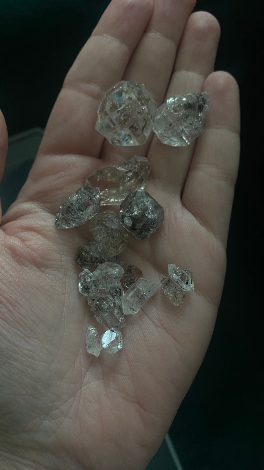 Grote partij Herkimer diamanten (417 gram), Ophalen of Verzenden, Mineraal