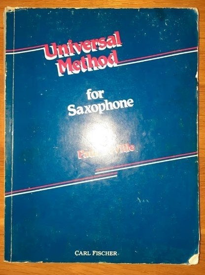 lesboek saxofoon-Universal Method for Saxophone-Paul Deville, Gebruikt, Overige genres, Ophalen of Verzenden, Saxofoon
