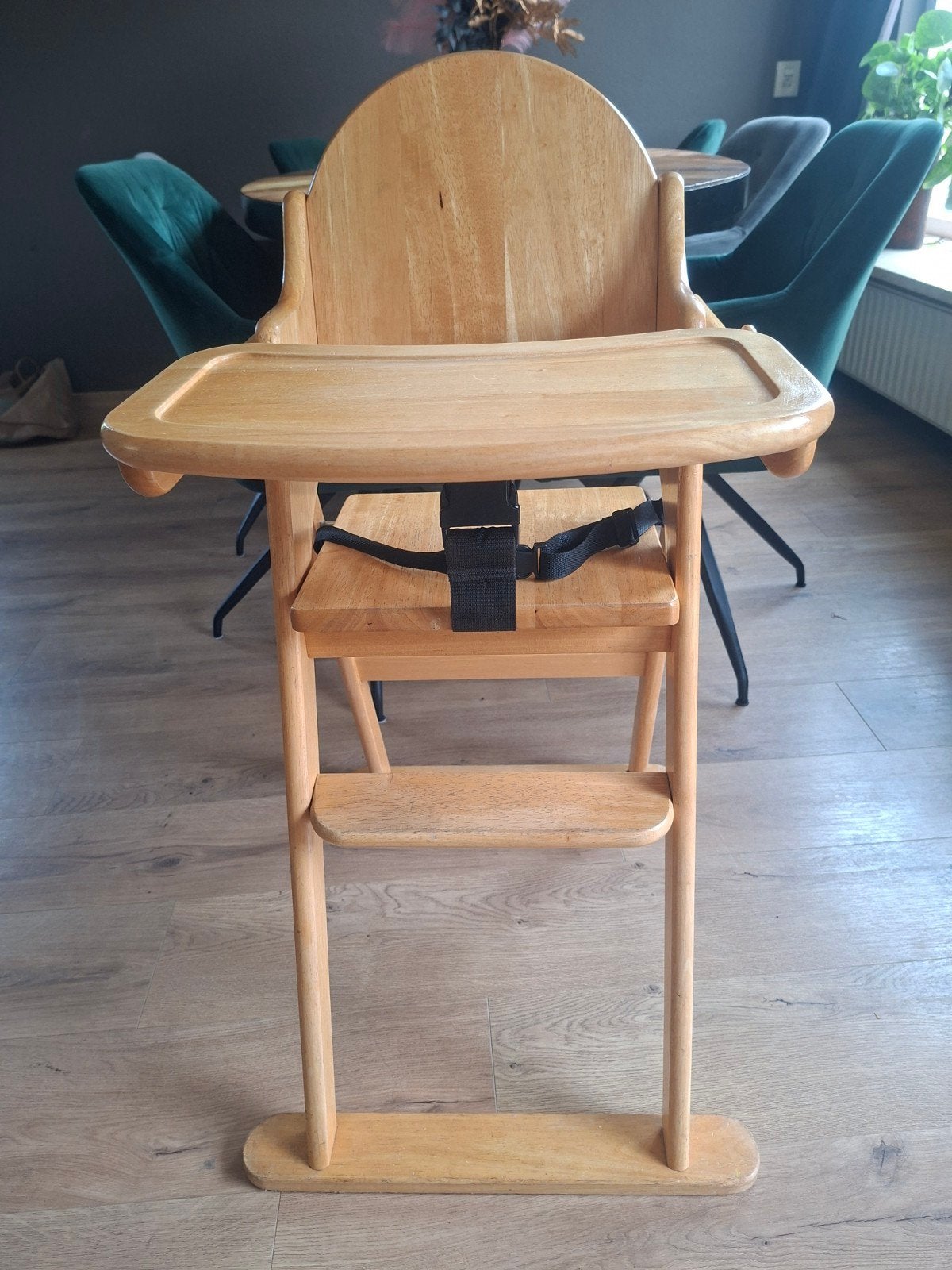 Houten inklapbare kinderstoel met gordel, Kinderen en Baby's, Ophalen, Gebruikt, Inklapstoel, Gordel(s)