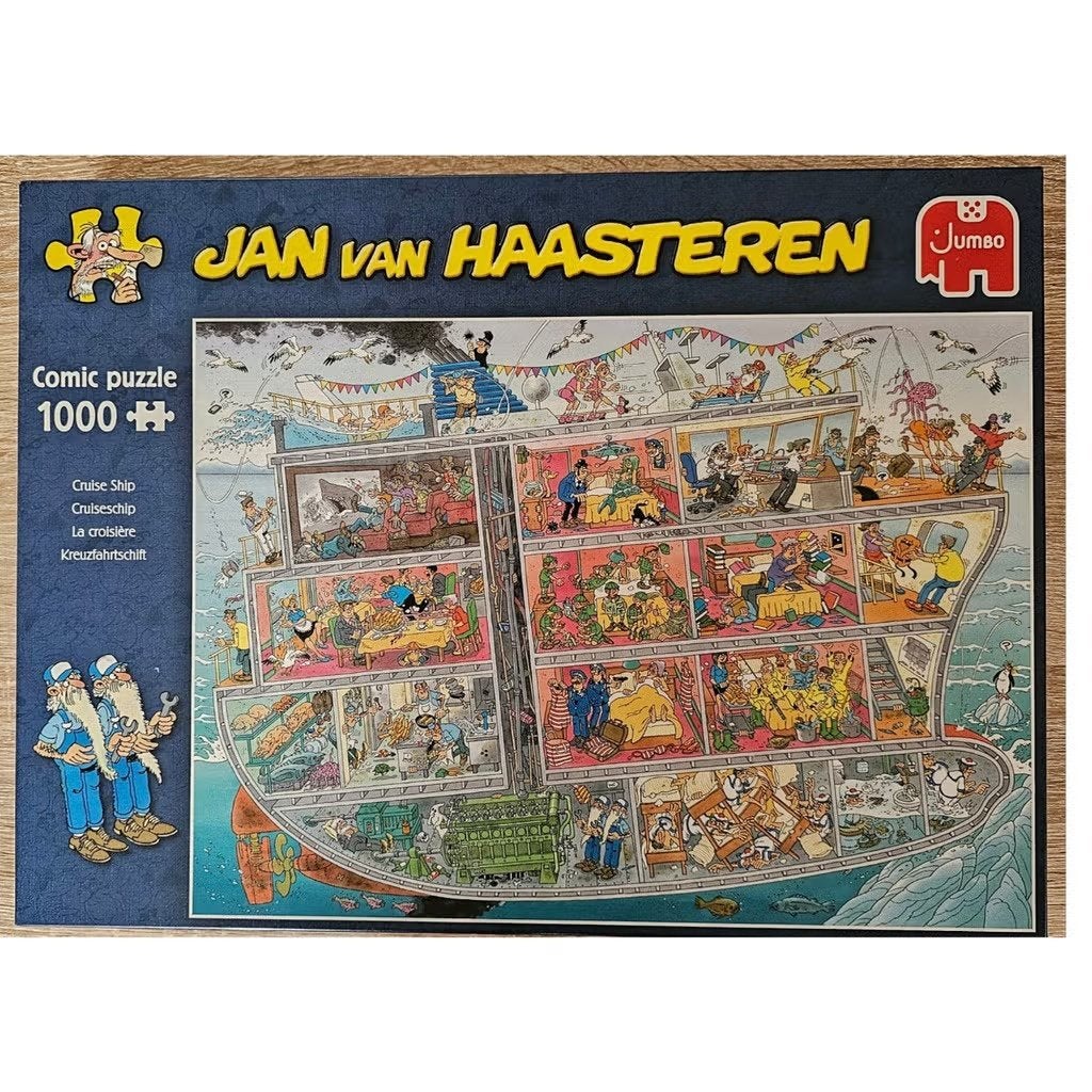 Jan van Haasteren - Cruiseschip - (1000 stuks), Ophalen of Verzenden, 500 t/m 1500 stukjes, Zo goed als nieuw, Legpuzzel