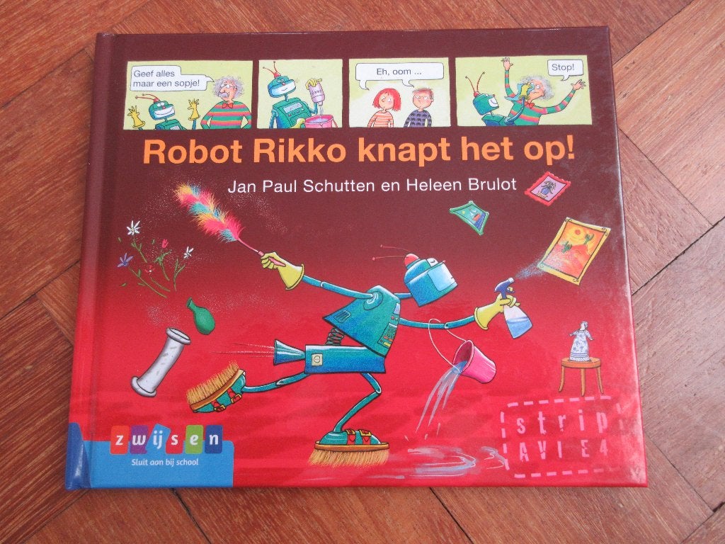 Strip : Robot Riko knapt het op! Avi E4, Ophalen of Verzenden, Gelezen, Fictie algemeen