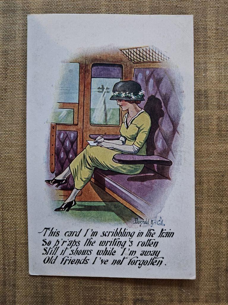 Vintage Post Card Donald Mc Gill, Ophalen of Verzenden, Voor 1920, Ongelopen, Frankrijk