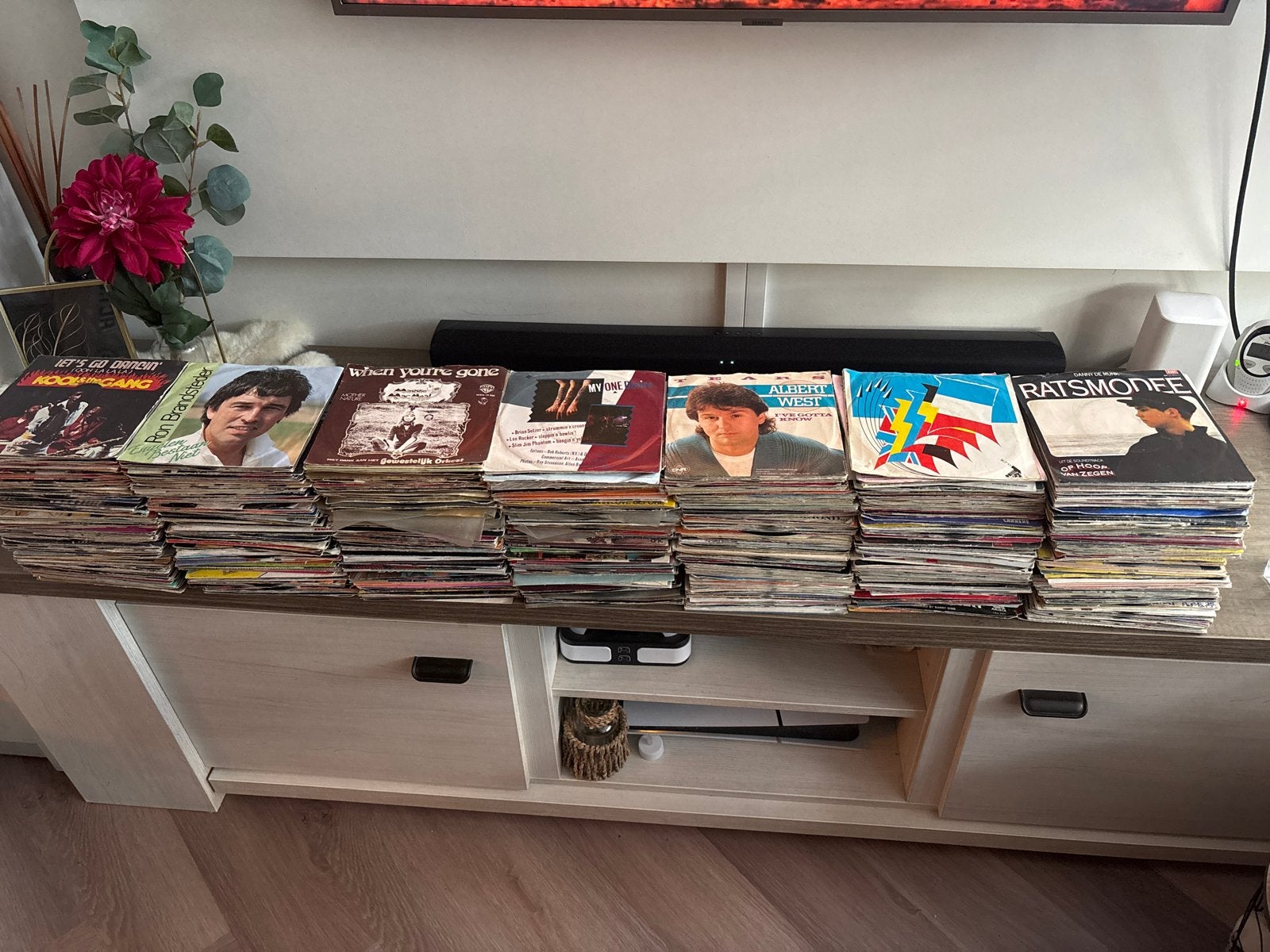 7 inch singles - (Gebruikt, ruim 700 stuks), Cd's en Dvd's, Ophalen, Gebruikt, Pop, 7 inch