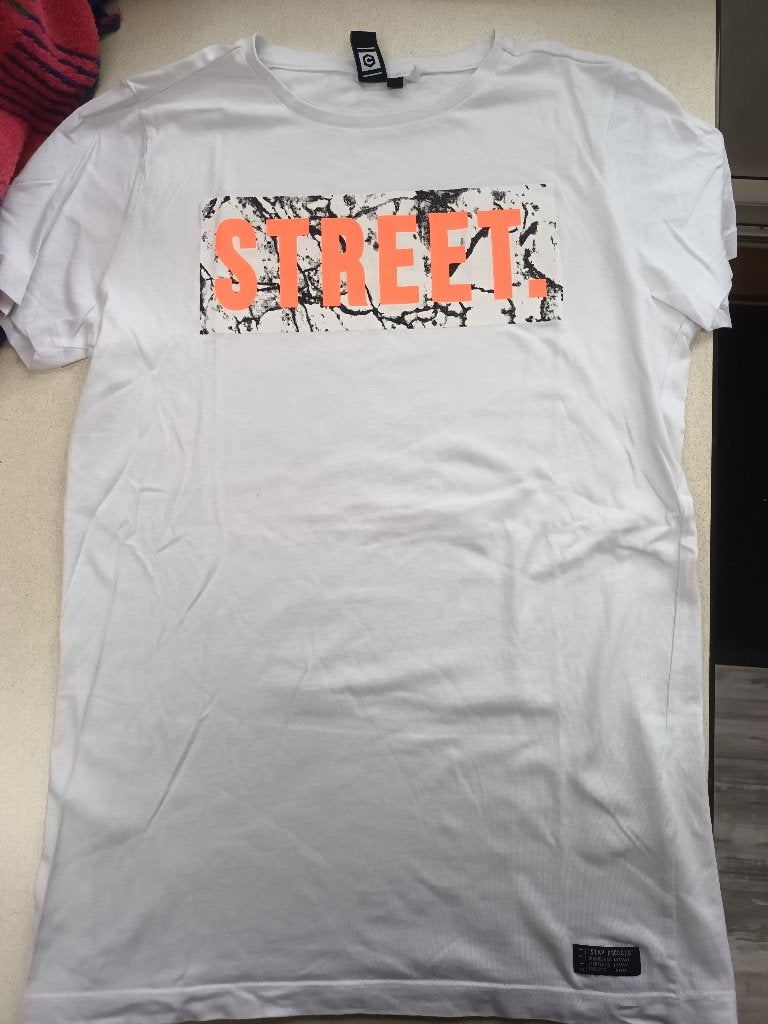 net Cool Cat t-shirt wit street mt 170-176, Coolcat, Ophalen of Verzenden, Zo goed als nieuw, Shirt of Longsleeve