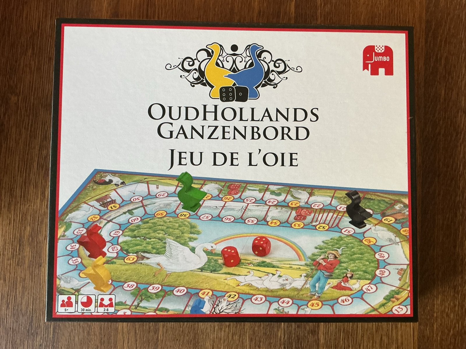 Oudhollands ganzenbord, Ophalen, Zo goed als nieuw