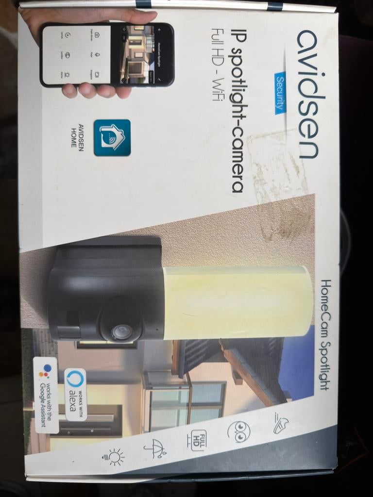 avidsen IP spotlight camera, Led-lamp, Minder dan 30 watt, Zo goed als nieuw, E27 (groot)