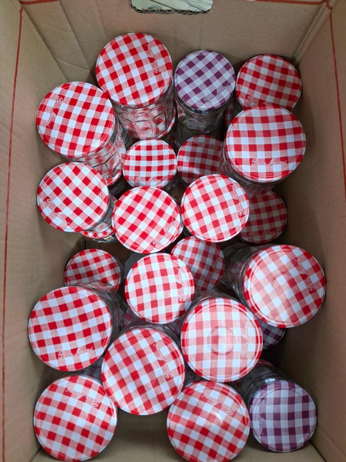 Bon Mamam glazen potten voor jam of inmaak, Ophalen, Glas, Pot, Bus of Blik