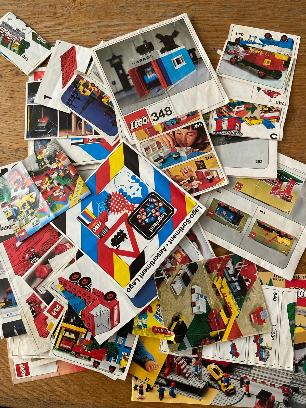 Diverse LEGO bouwtekeningen - Vintage instructies, Ophalen of Verzenden, Gebruikt