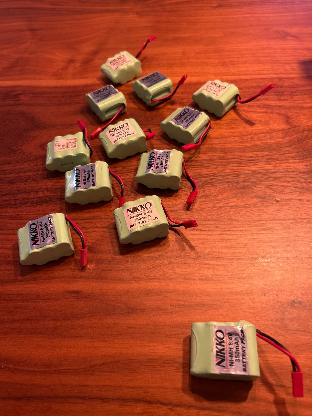 Nikko Ni-MH 8.4V 350mAh Batterijpakketten (12 stuks), Elektro, Gebruikt, Ophalen of Verzenden, Onderdeel