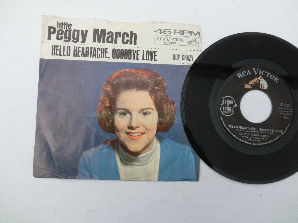 Peggy March Hello heartache  ,goodbye love, Ophalen of Verzenden, Zo goed als nieuw, 7 inch, Pop