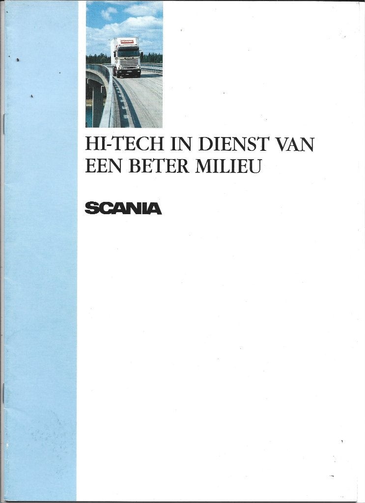 Scania hi tech folder camion vrachtwagen (sc094), Verzenden, Zo goed als nieuw, Vrachtwagen